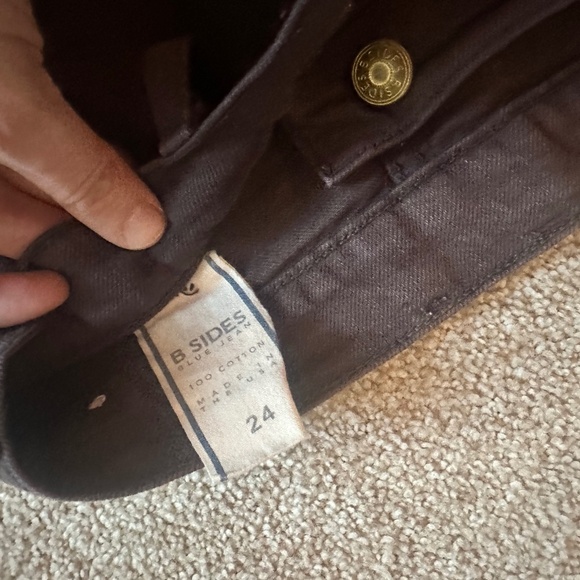 Brown B SIDES Plain Air Jeans Size 24 - Picture 3 of 4